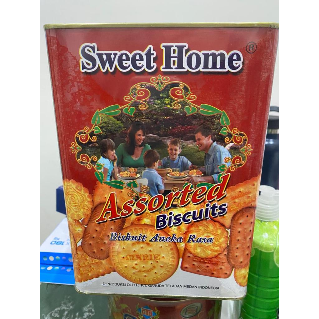 Roti Kaleng Besar Biscuits Assorted Sweet Home 1 pcs - Biskuit Lebaran