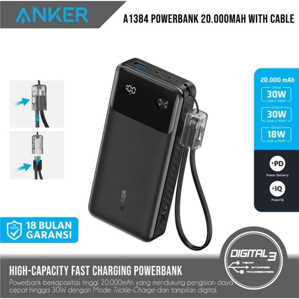 Power bank Anker A1384H11 20000Mah