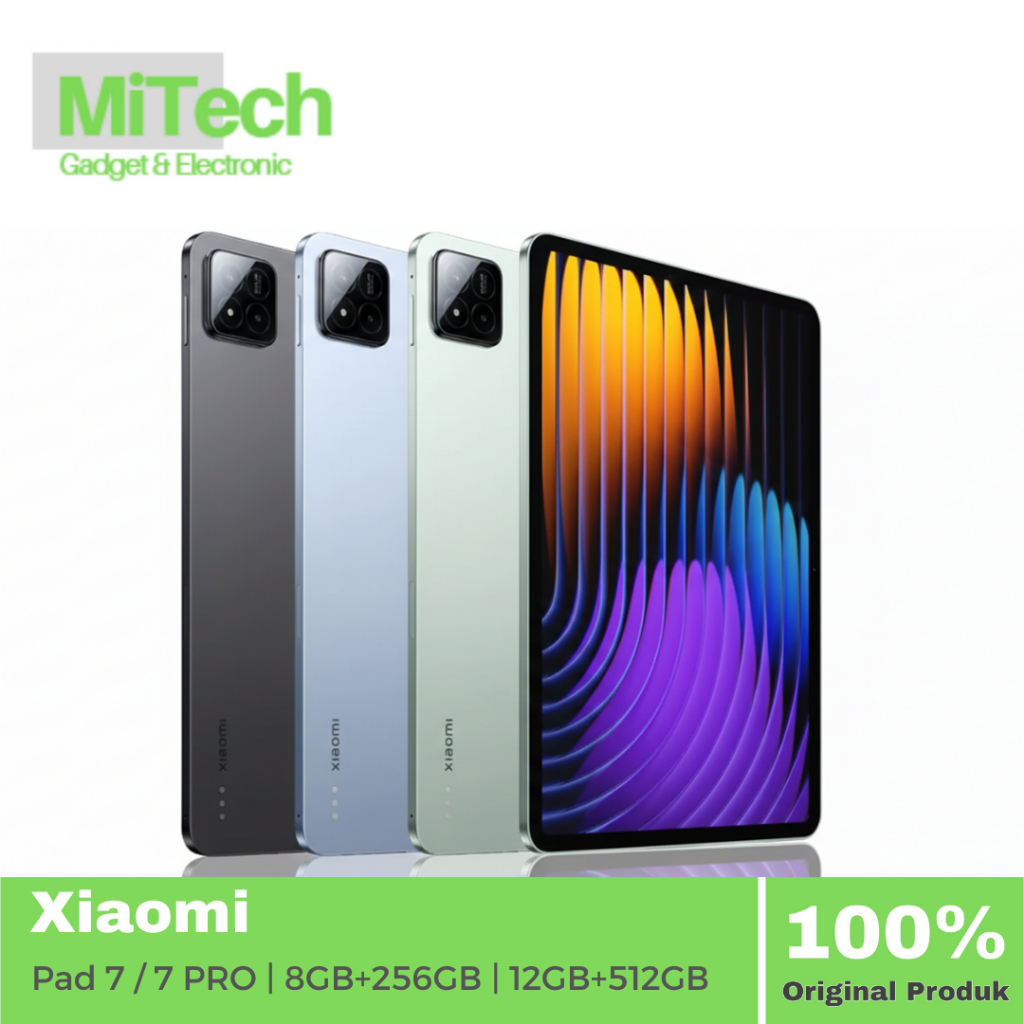 TABLET BEKAS - Xiaomi Pad 7 / Pad 7 Pro 11.2” 3.2K 144Hz | 8GB+256GB - 12GB+512GB Snapdragon HyperOS