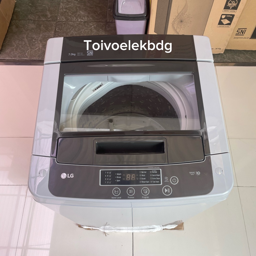 LG MESIN CUCI 1 Tabung TOP LOADING T2107 VSPCK / T2107VSPCK