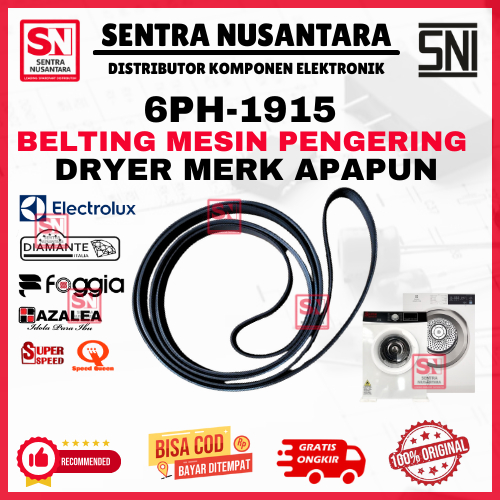 KARET MESIN PENGERING 6PH-1915 UNIVERSAL ORIGINAL| BELTING DRYER SEMUA MERK 6PH 1915 ASLI | VANBELT 