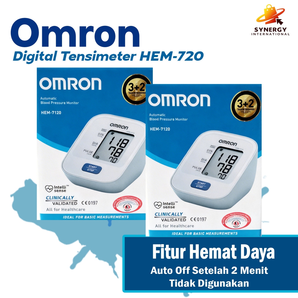 Omron HEM-7120 Tensi Meter Digital Automatic – Alat Ukur Tekanan Darah Original