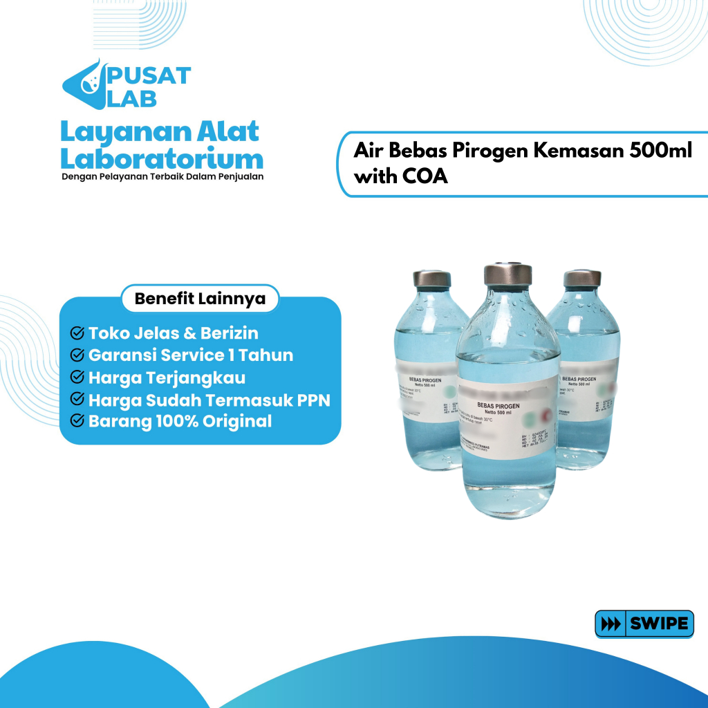 Aquabidest / Air Bebas Pirogen Kemasan 500ml