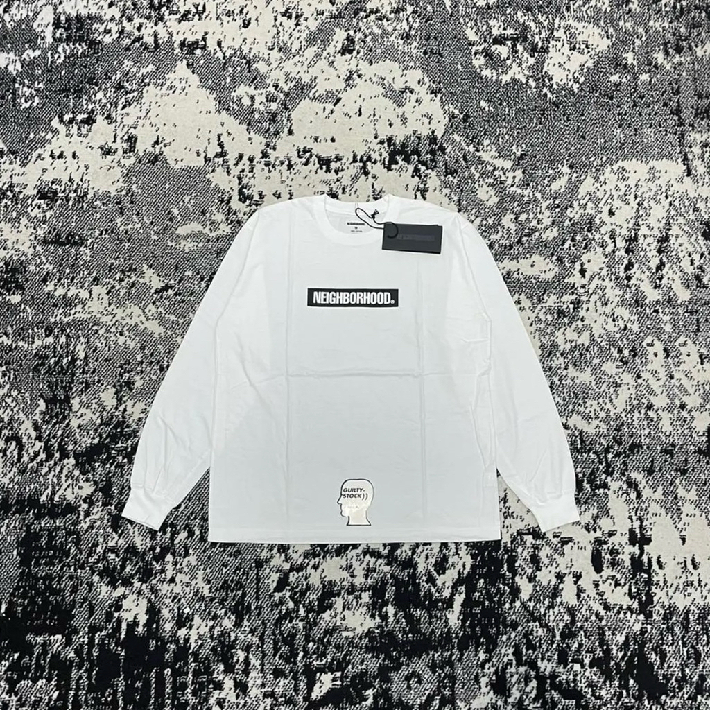 NEIGHBORHOOD LONG SLEEVE TEE WHITE