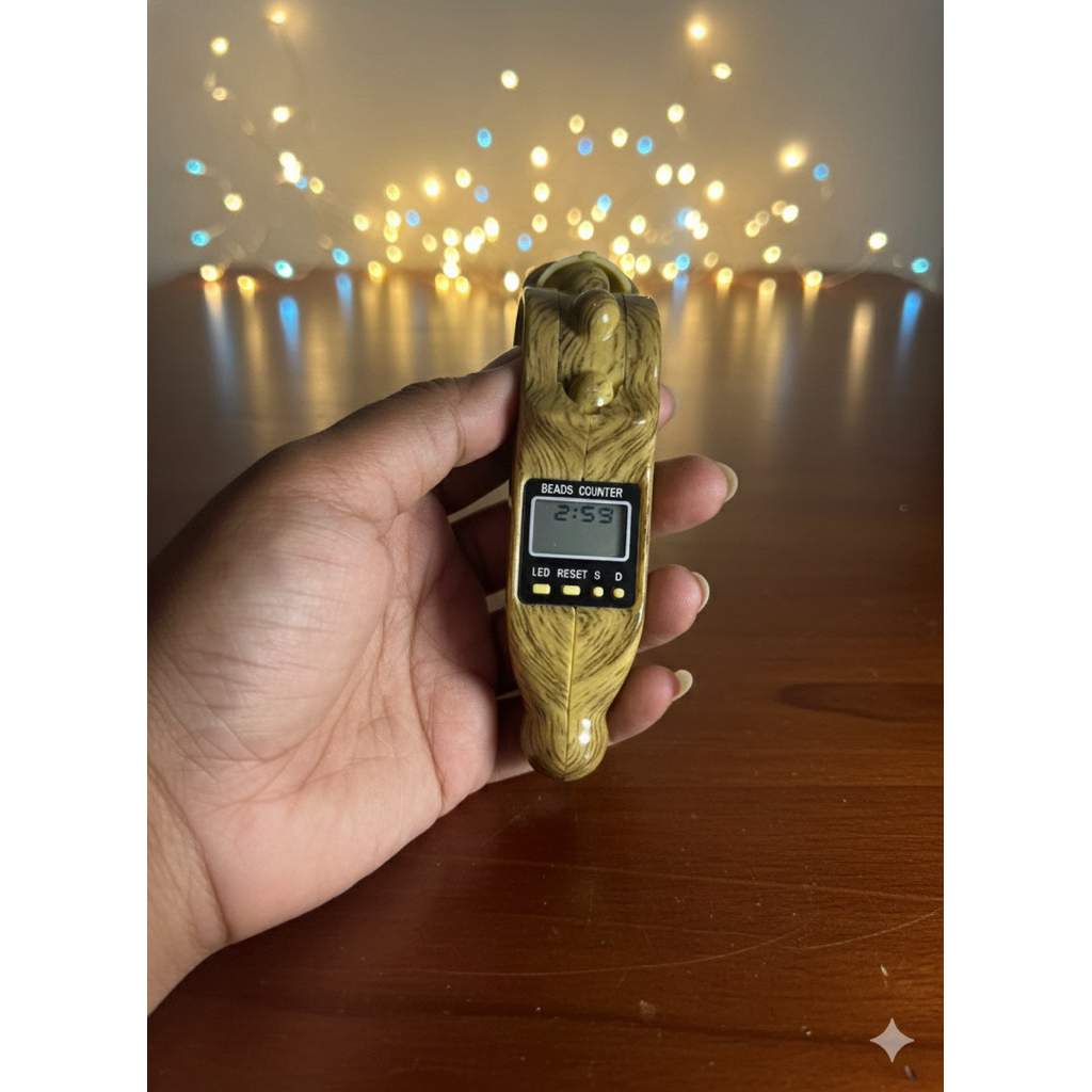 Tasbih Digital LCD LED Zikir Digital Ibadah Muslim Zikir Premium Import Quality