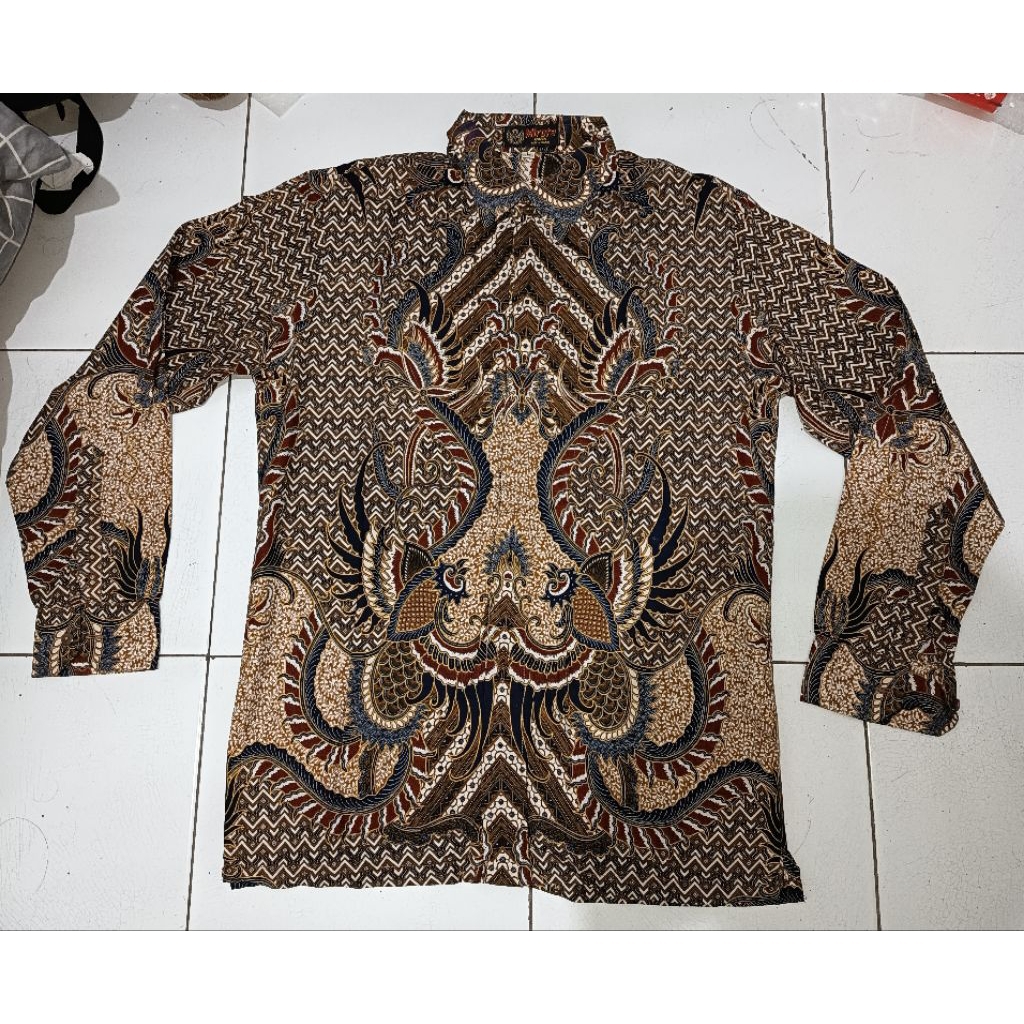 Kemeja Batik Pria Preloved merk Mirota size L