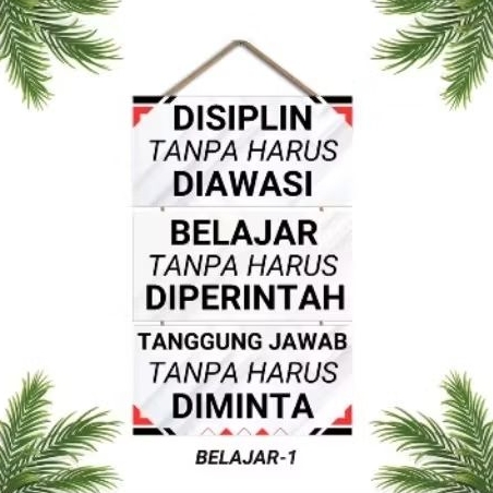 HIASAN DINDING gantung motivasi belajar