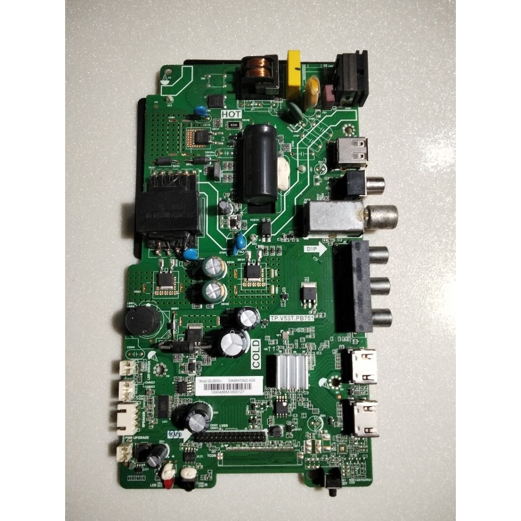 MAINBOARD MB MOTHERBOARD MODUL MESIN TV TOSHIBA 32L2900VJ 32L2900
