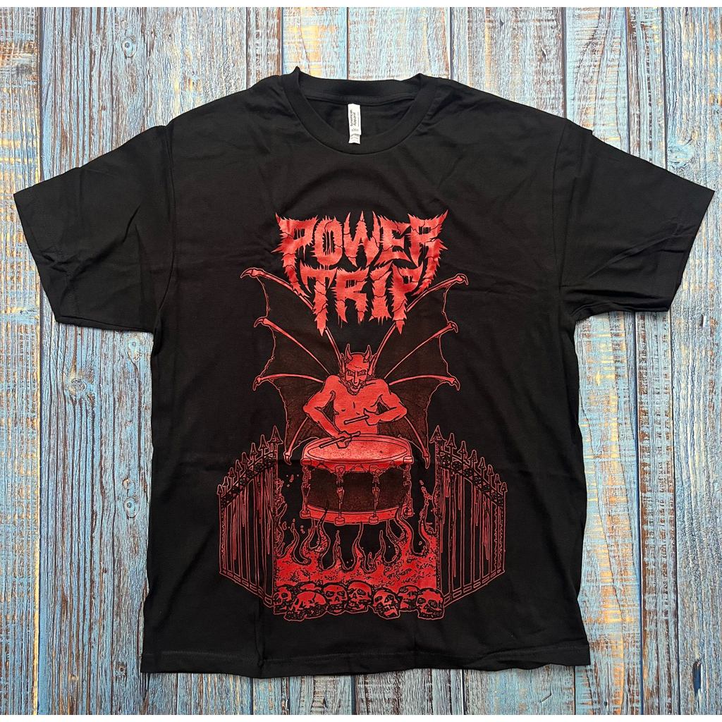 Kaos T-Shirt Band Power Trip - Demon Drum Official Merchandise