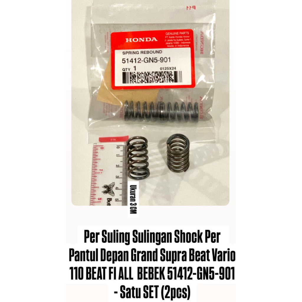 Per Suling Sulingan Shock Per Pantul Depan Grand Supra Beat Vario 110 BEAT FI ALL  BEBEK 51412-GN5-9