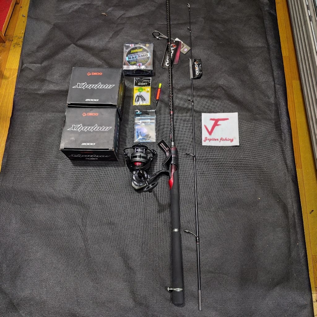 Joran pancing daido satu set komplit daido allure reel daido xhadow power handle