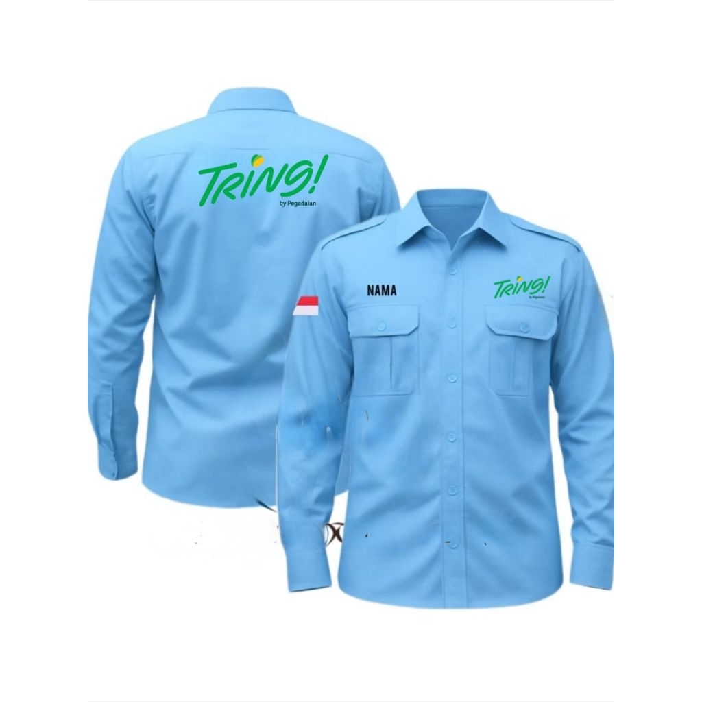 terbaru kemeja tring by pegadaian baju tring by pegadaian seragam tring by pegadaian kemeja kerja tr