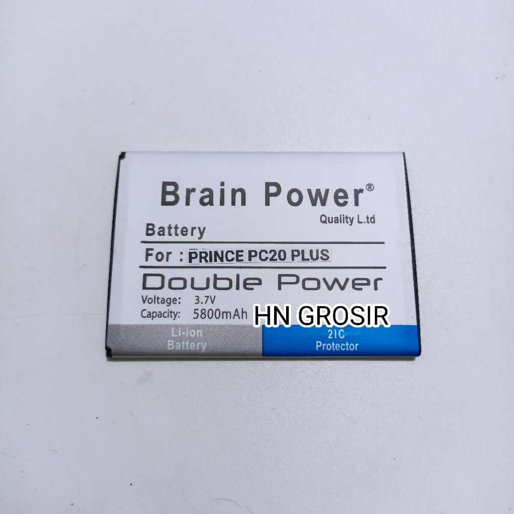 Baterai PRINCE PC20 Plus Prince PC 20 PLUS double power battery batre batrai batrei hp