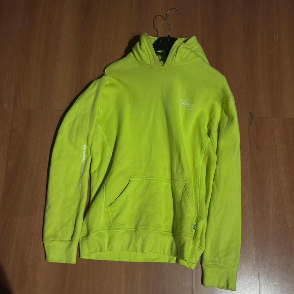 Hoodie Localejkt Hijau stabilo Size M