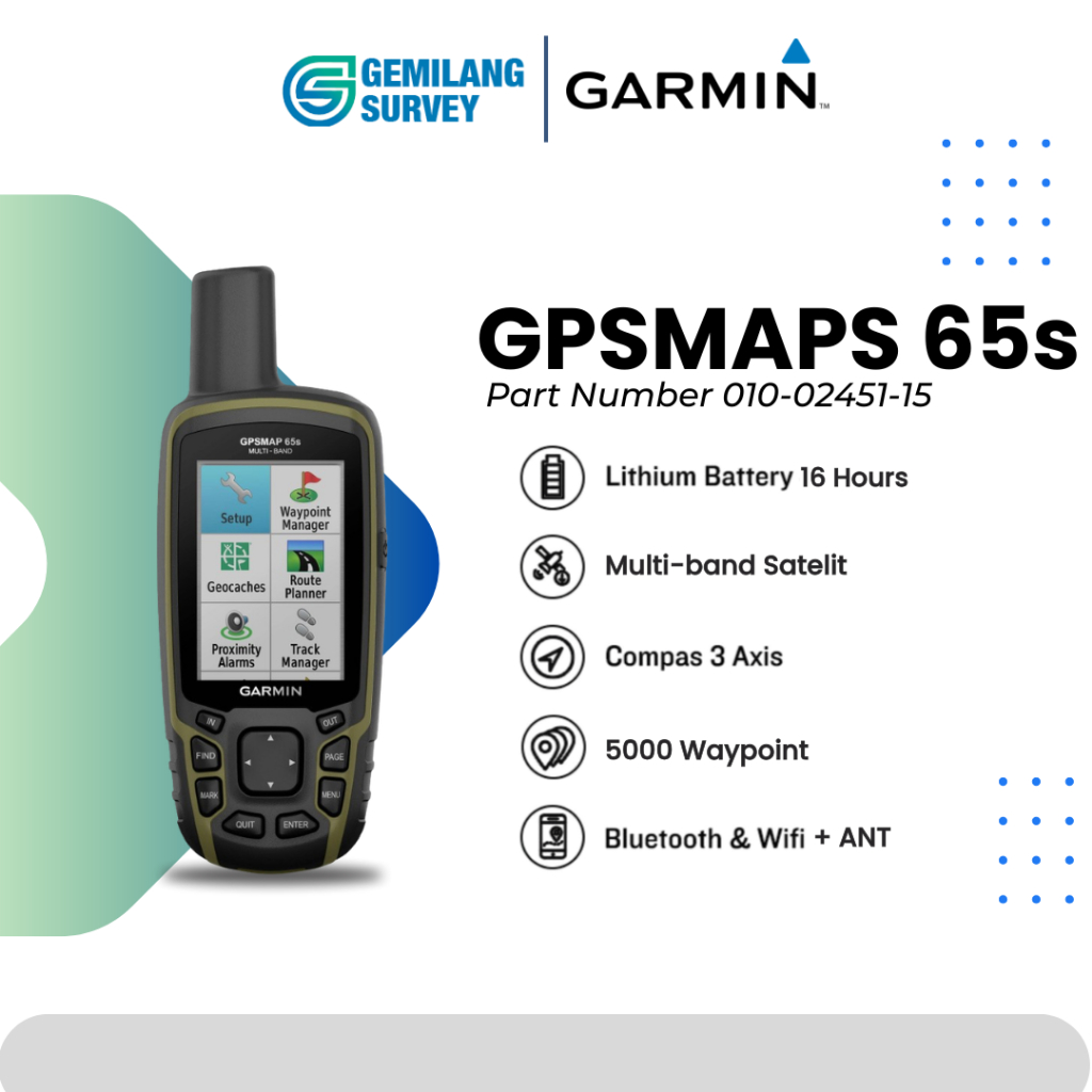 GPS Garmin 65S / GPSMAP 65s / Garmin 65 s / Pengganti GPS 64s
