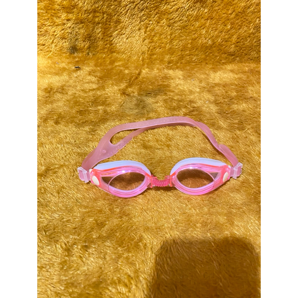 NEW Kaca Mata Renang Anak-anak / Dewasa Pink Tali Karet