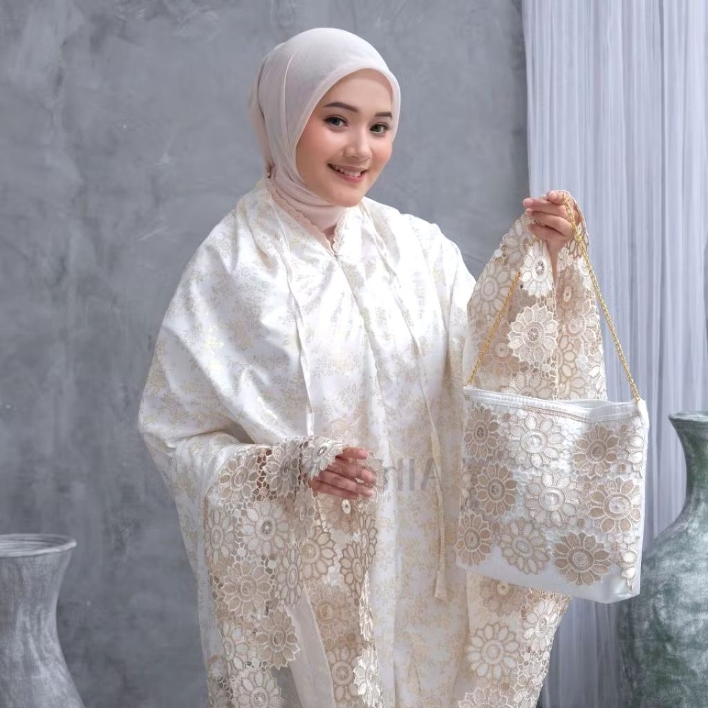 Mukena Dewasa Renda Mewah 2in1 Jumbo Super Foil Premium Mukena Renda Mukena Terbaru Mukena Jumbo Muk