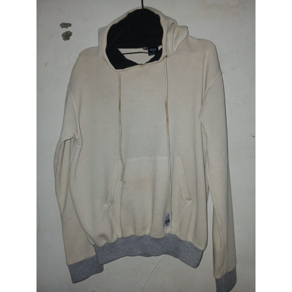 hoodie cream heyhoo second preloved