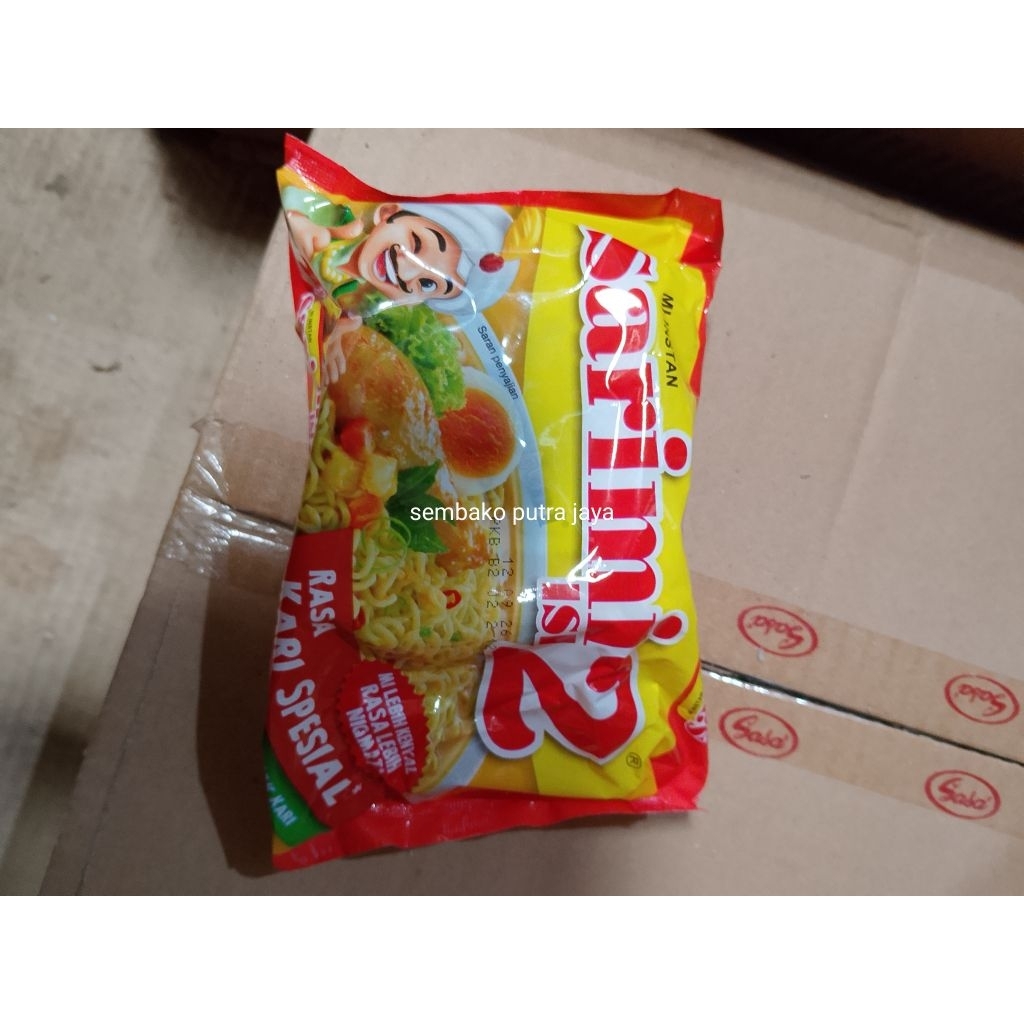 sarimi isi 2 per 1 dus isi 24 pcs/ayam kecap/ayam kremes/baso sapi/tongseng ayam/kari spesial/soto