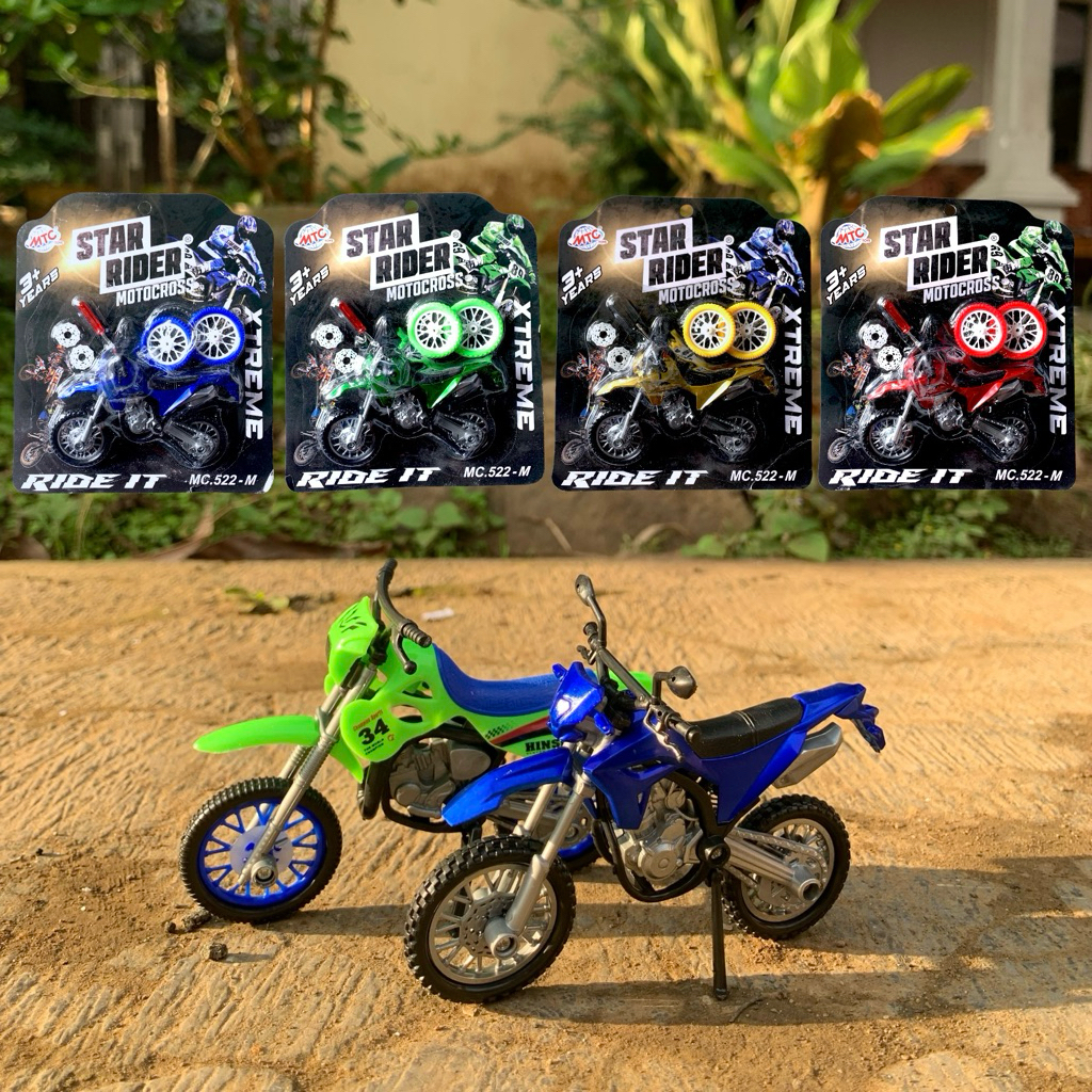 MAINAN MOTOR CROSS METALIC / MAINAN CROSS BONGKAR PASANG / MAINAN CROSS OBENG