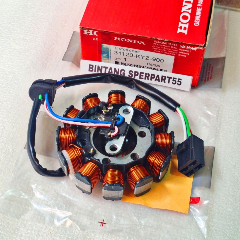 Spul Stator Assy Comp Honda Supra X 125 Helm IN Supra X 125 FI Injeksi Blade FI Injeksi Kode KYZ