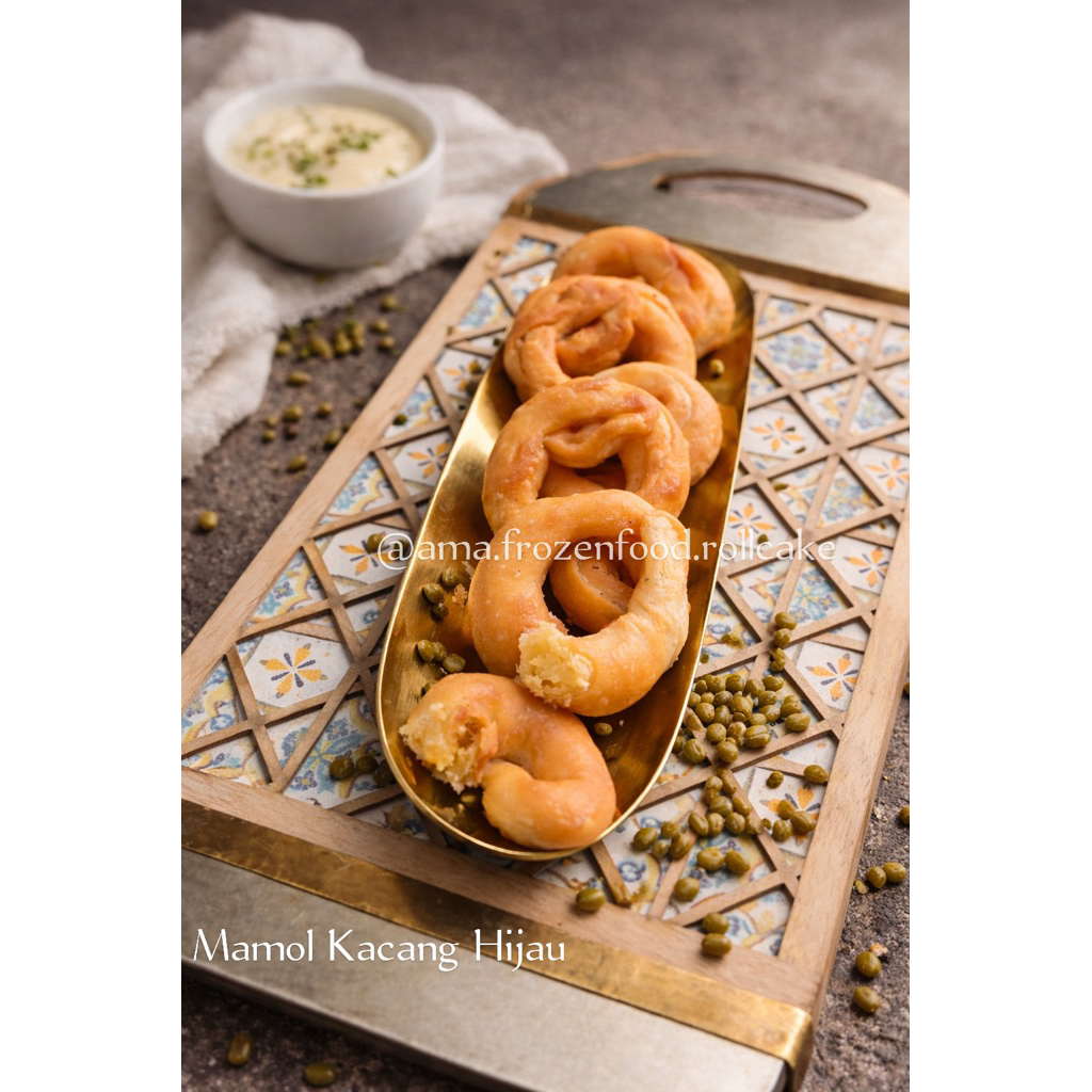 mamol atau kue konde isian kacang hijau ( isi 10 ) frozen