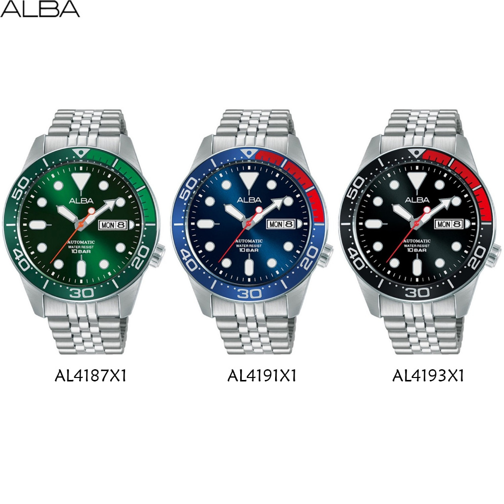 Alba Men Automatic AL4187 AL4187X1 AL4191 AL4191X1 AL4193 AL4193X1 AL4195 AL4195X1 AL4197 AL4197X1 J