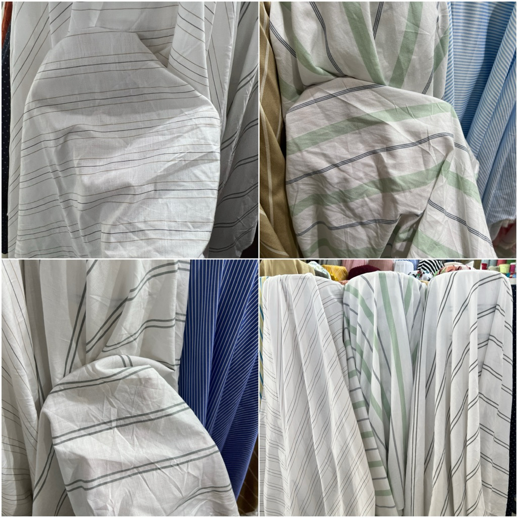 kain katun motif salur | kain katun slup | kain katun salur (harga setengah meter)