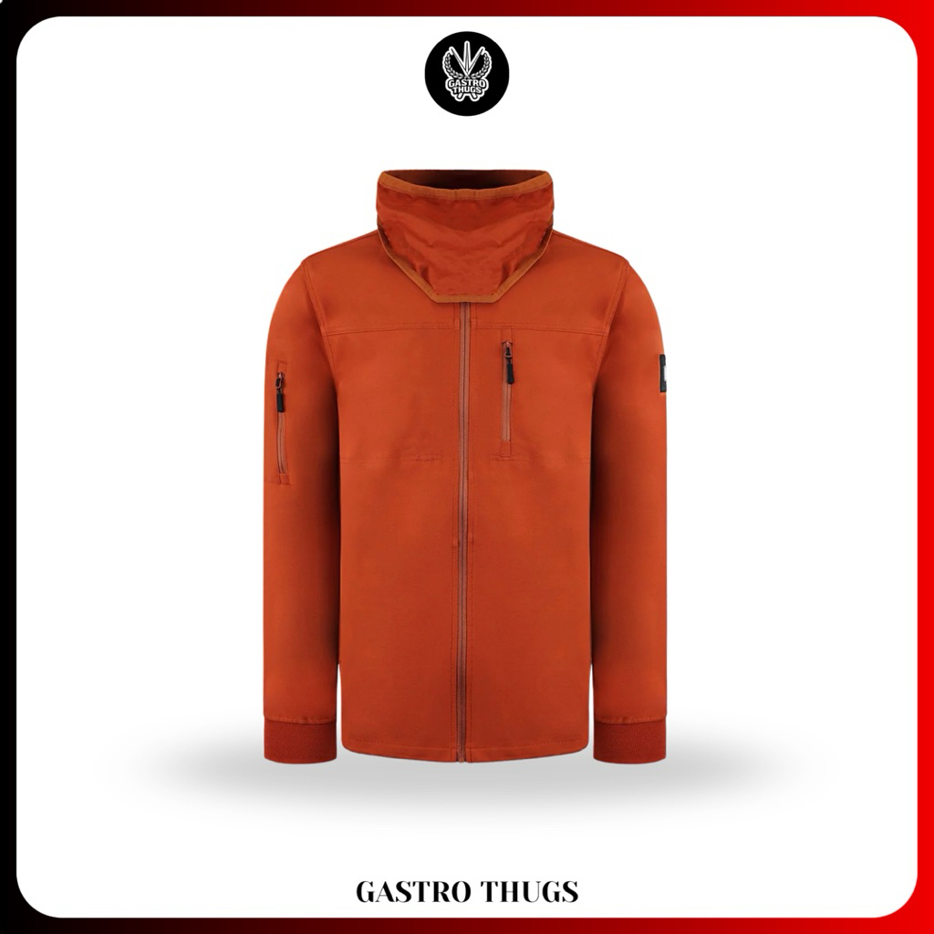 Weekend Offender Anthens Copper Softshell Jacket Orange 100% Originals