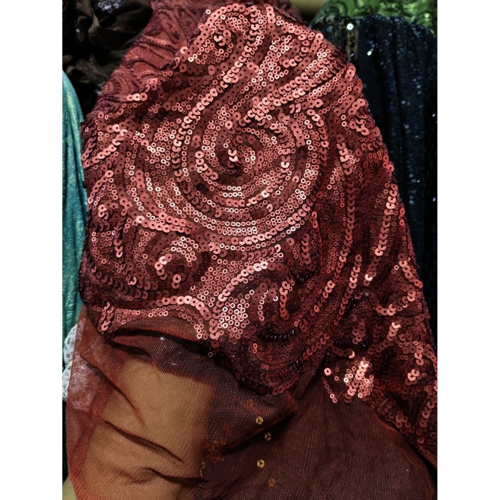 kain tile payet antik, kain tile payet murah, kain tile payet terlaris, bahan kebaya