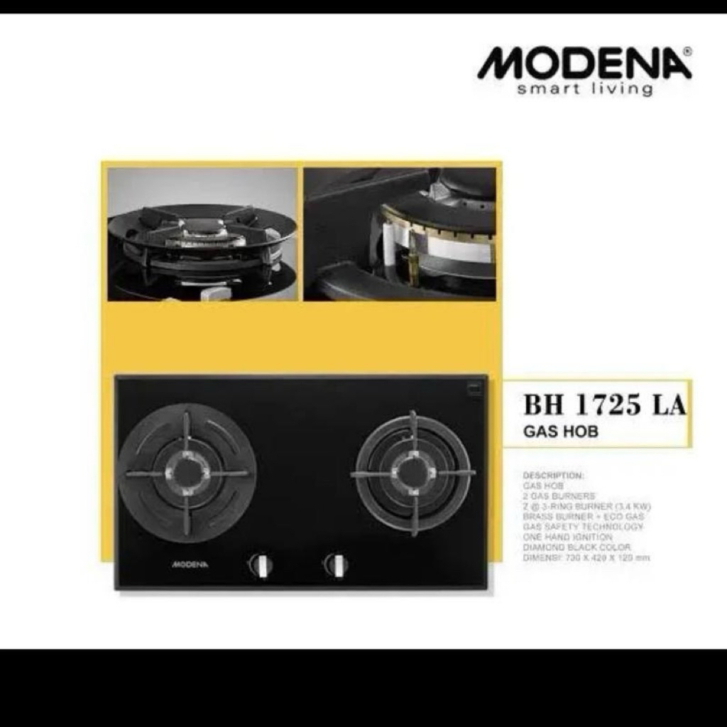 MODENA BH 1725 LA (KOMPOR 2 TUNGKU)
