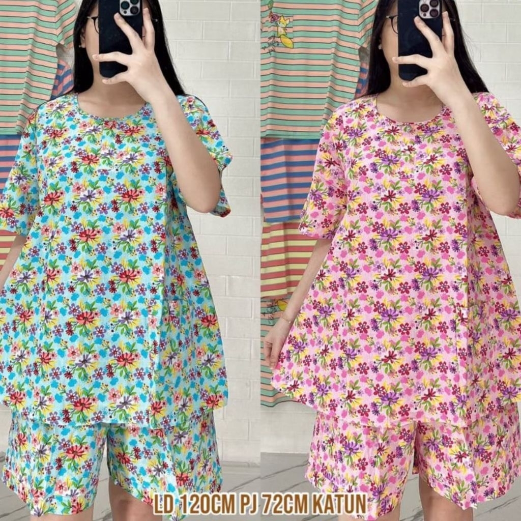 BAJU TIDUR BD MERLIN LENGAN PENDEK FIT XL-XXL