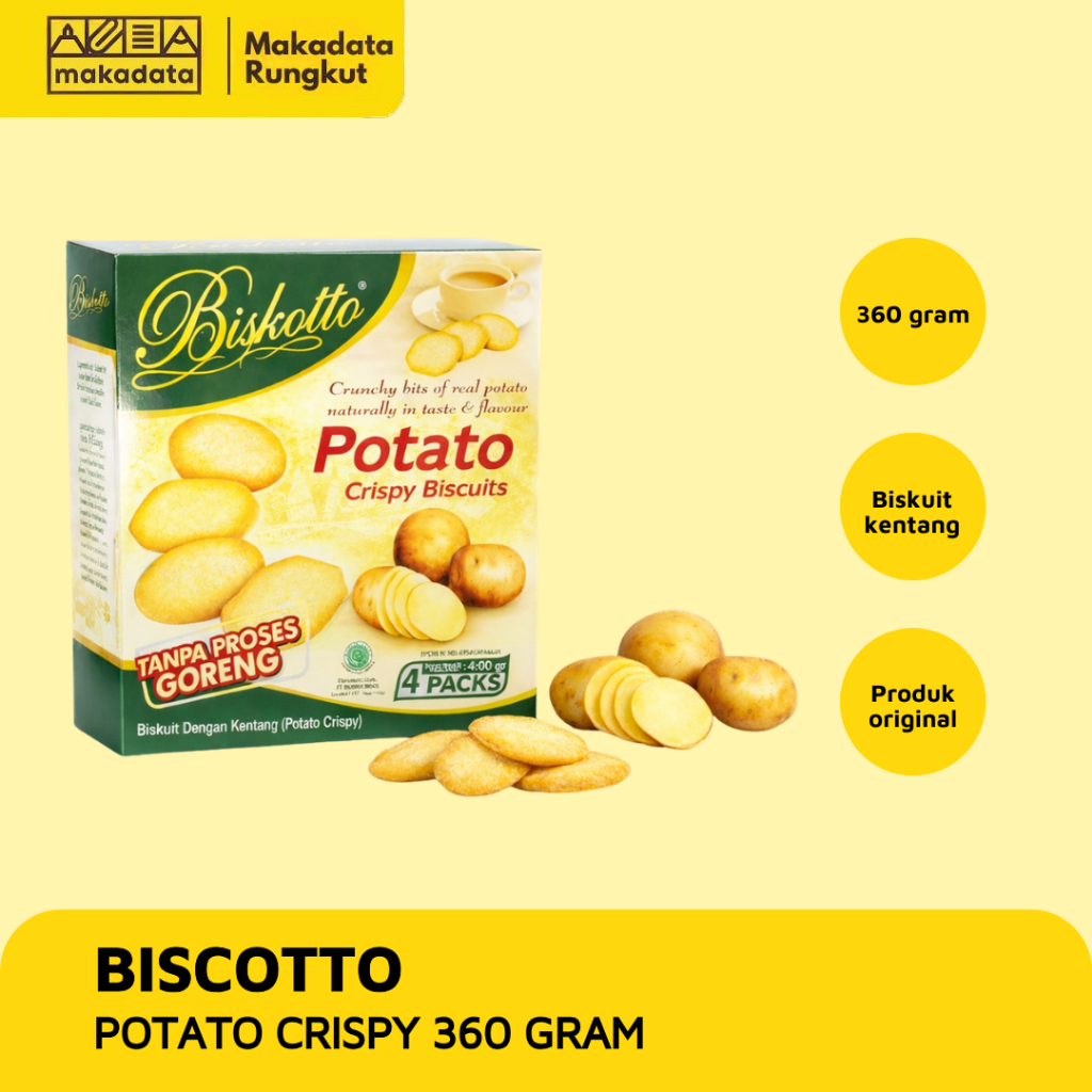 BISCOTTO POTATO CRISPY 360 GR / POTATO CRISPY MURAH