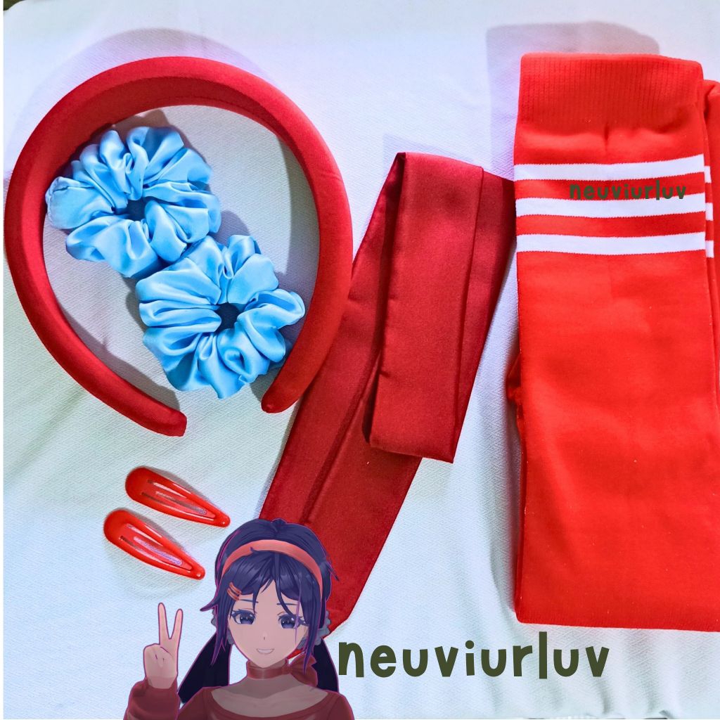 (acc cosplay) Ready set acc Mita Miside Cosplay | Mita Miside Bando jepitan ikat rambut Cosplay