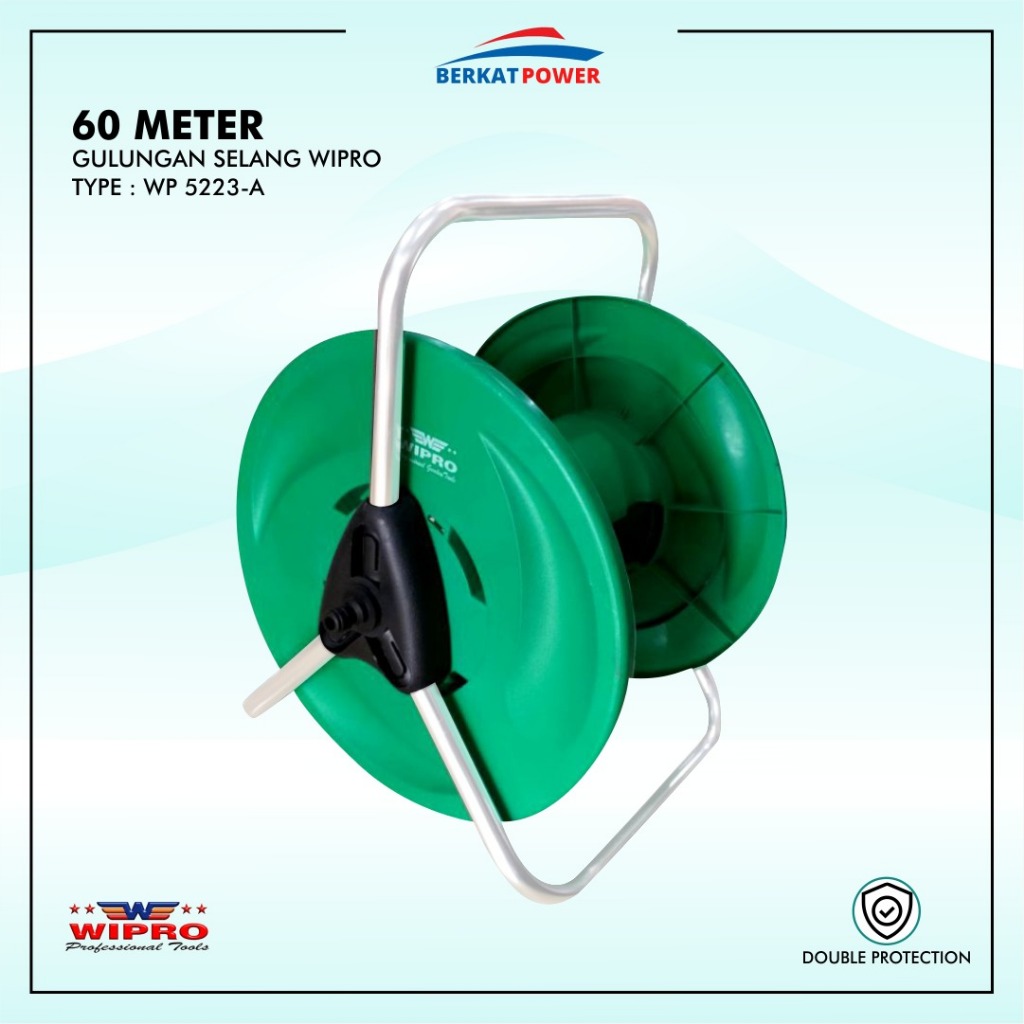 Gulungan Selang Air Wipro 60m 1/2'' Include Roda