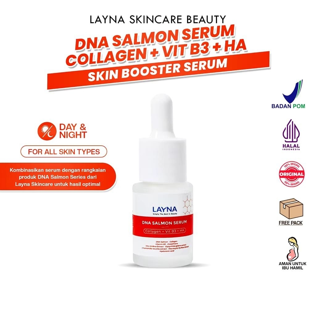 LAYNA DNA SALMON SERUM WITH COLLAGEN VIT B3 HA