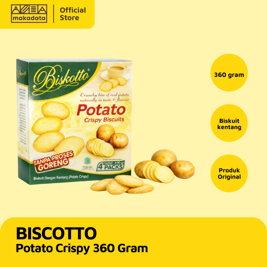 BISCOTTO POTATO CRISPY 360 GR / POTATO CRISPY MURAH
