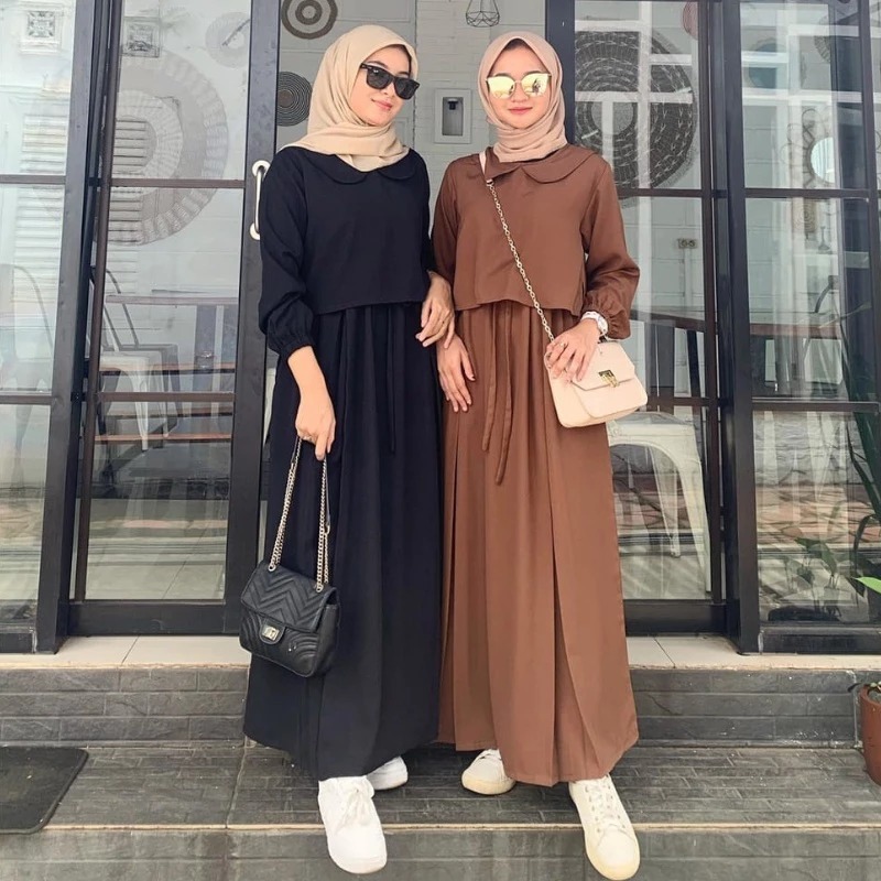 Baju Gamis Lebaran Remaja Terbaru 2022 Dress Muslim Kondangan Kekinian Termurah Baju Gamis Remaja Pr
