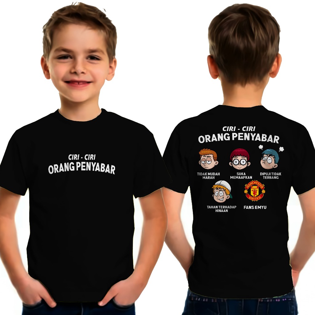 Kaos Anak CIRI CIRI ORANG PENYABAR ITU FANS EMYU