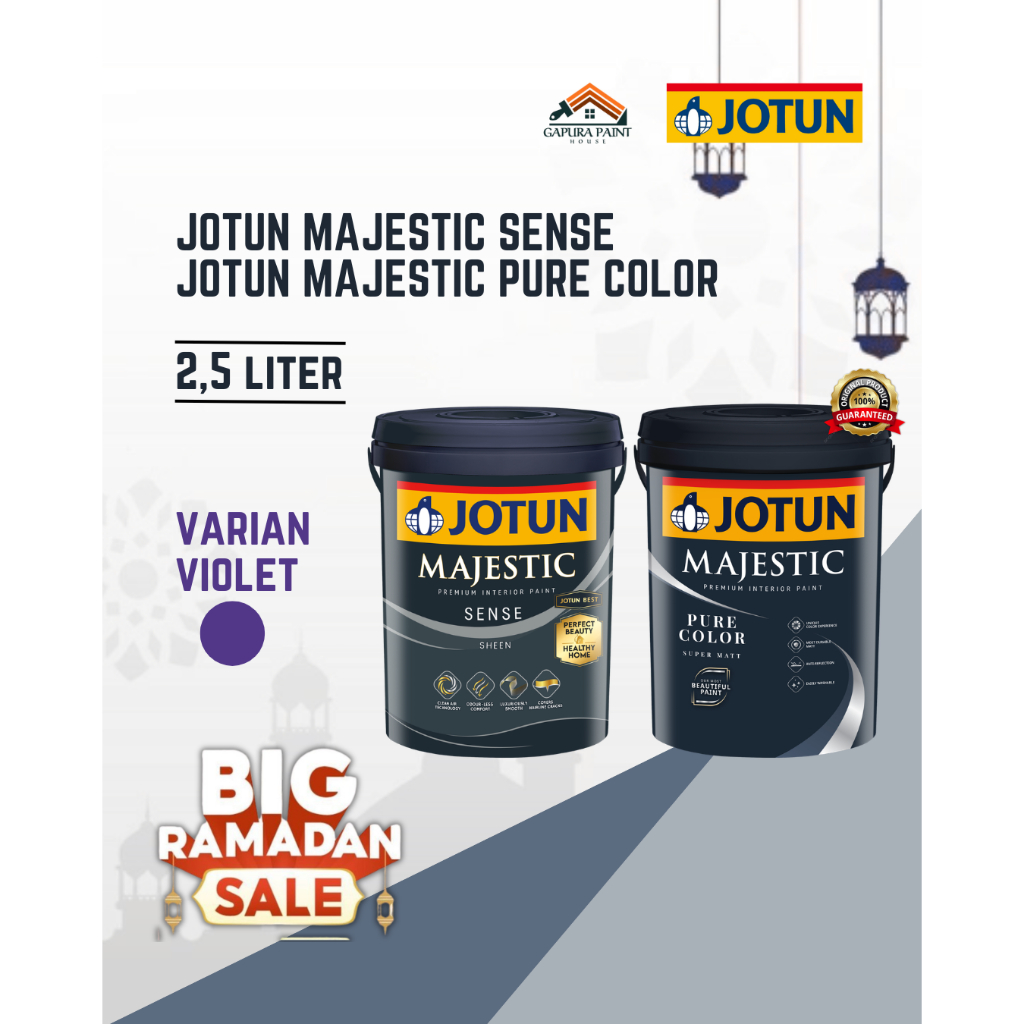 Cat Tembok Jotun Majestic Sense Jotun Majestic Pure Color 2.5 Liter - Ungu | Cat Tembok Jotun