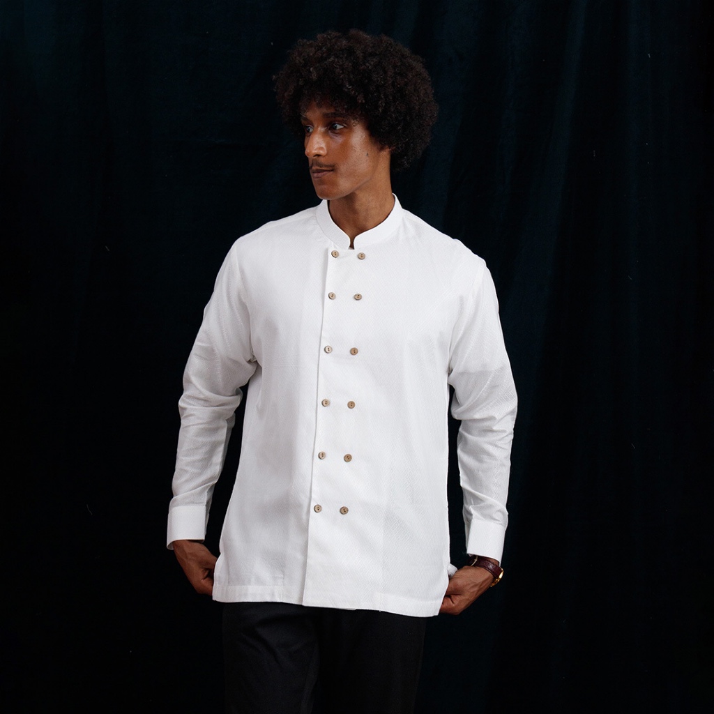 Tikan - Bonolo Kemeja Tenun Lengan Panjang