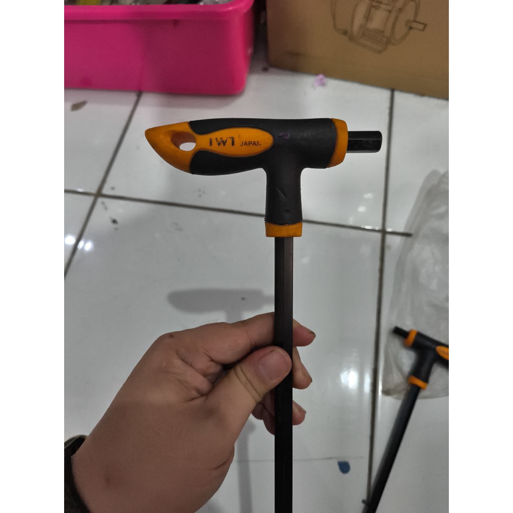 Kunci L ballpoint T handle 2,5mm 6mm 8mm 10mm IWT