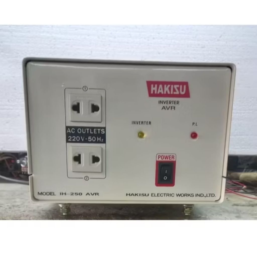 HAKISU POWER INVERTER IH 250 B AVR 12V-AC 220V 50HZ