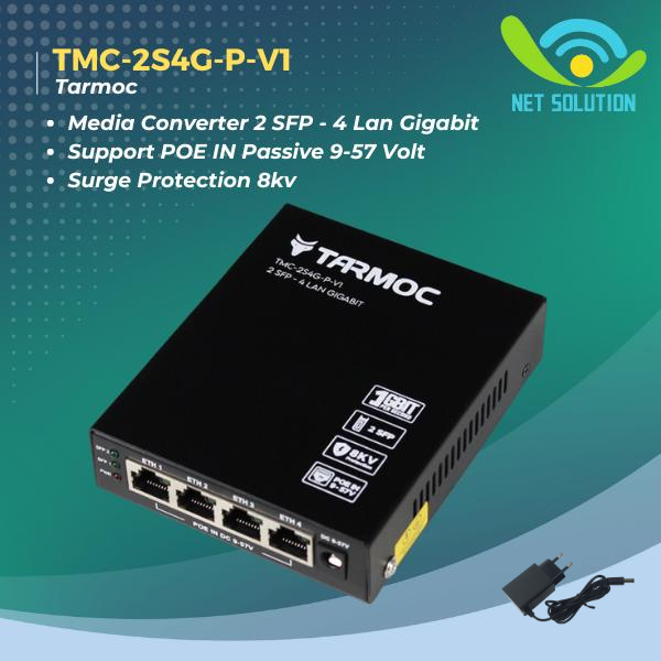 Ethernet Fiber Switch 2 SFP 4 LAN Gigabit | Media Converter FO