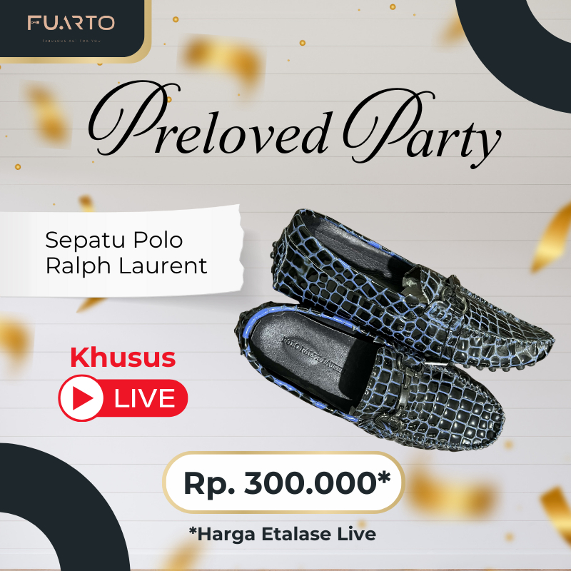 Etalase Live 300.000 Sepatu Polo Ralph Lauren Preloved + Hiasan Dinding