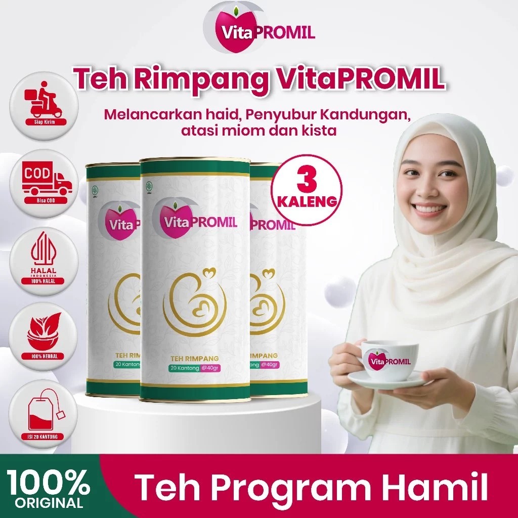 Rimpang Vitapromil - Teh Penyubur Kandungan Obat Hamil Promil | Obat Cepat Hamil Kesuburan Wanita