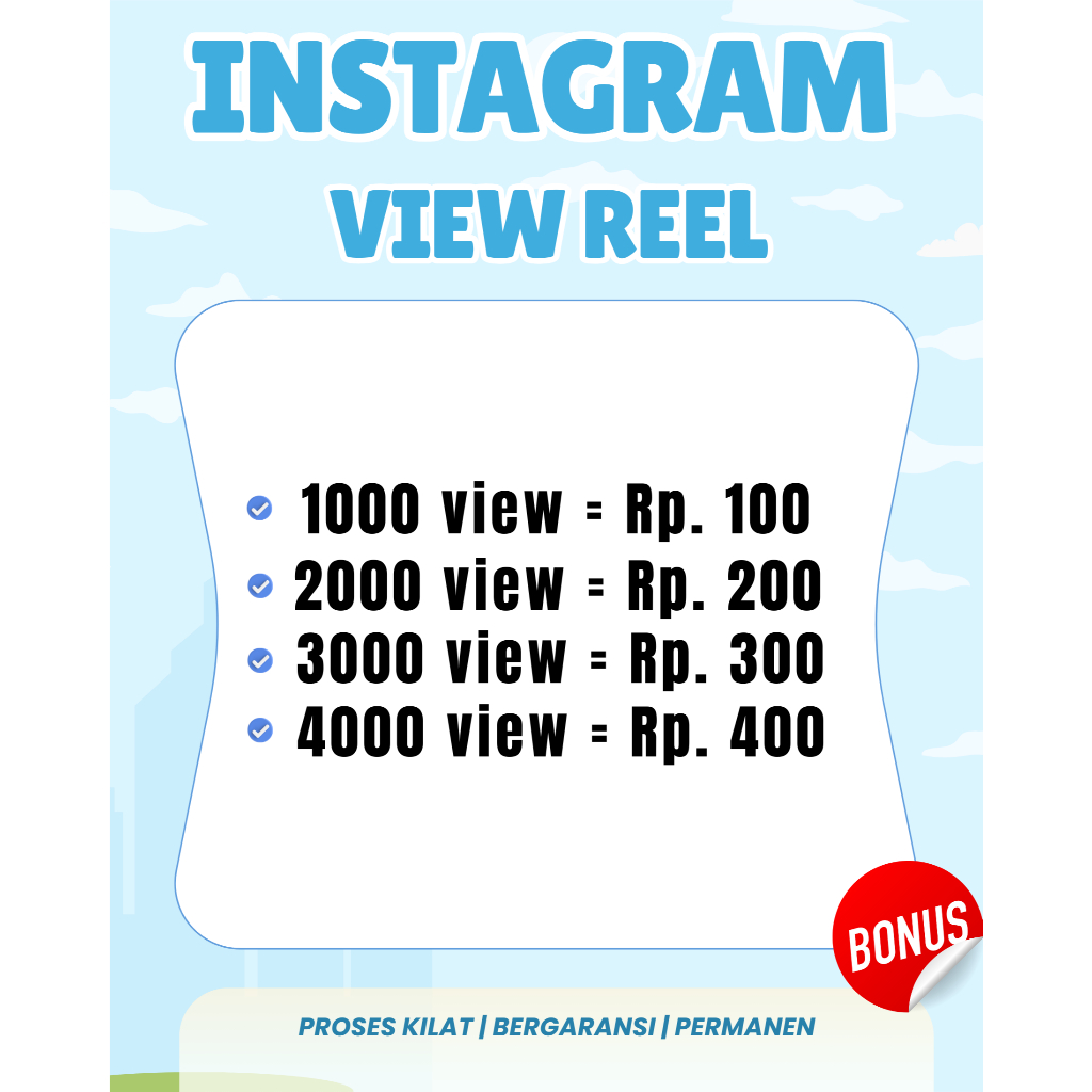 VIEW REEL IG VIEW lNSTAGR4M PERMANENT MURAH