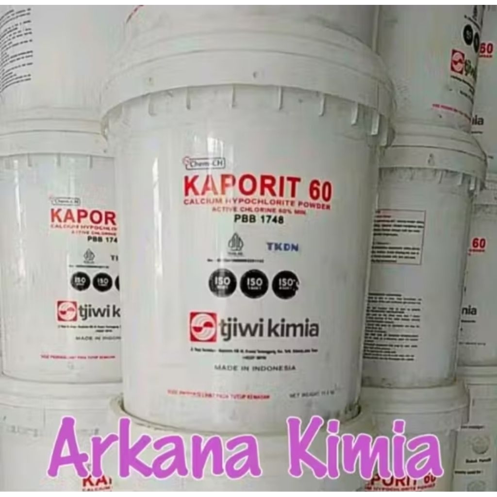 Caporit Powder TJIWI 15 Kg / Kaporit Bubuk TJIWI 15 Kg / Calsium Hypochlorit 15 Kg - KAPORIT 60% 15 