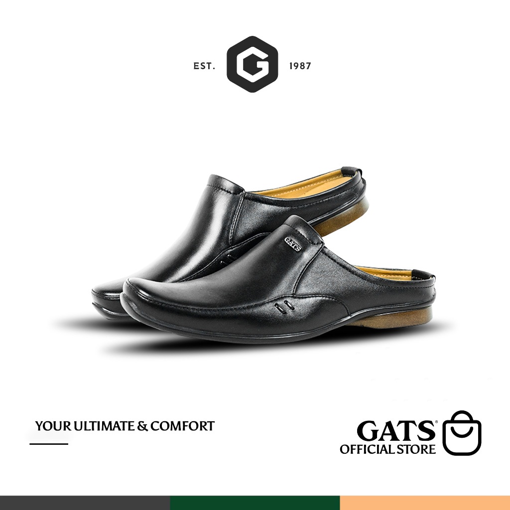 GATS - ZU 0061 - Sepatu Kulit Bustong Casual Pria