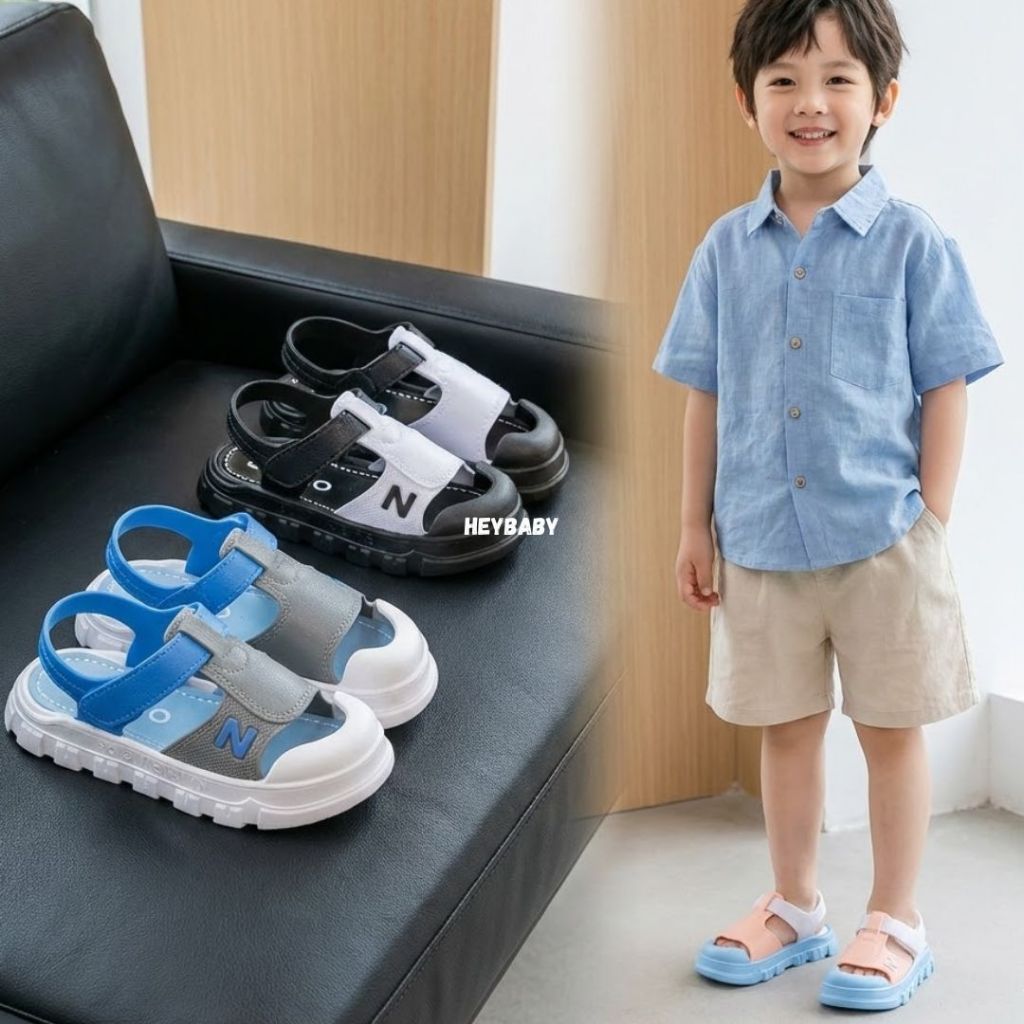 PROMO 4.4 heybaby NERDY Sandal Gunung Anak Laki Laki Perempuan  SNEAKERS PREMIUM